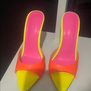 Vibrant Neon Women's Heels